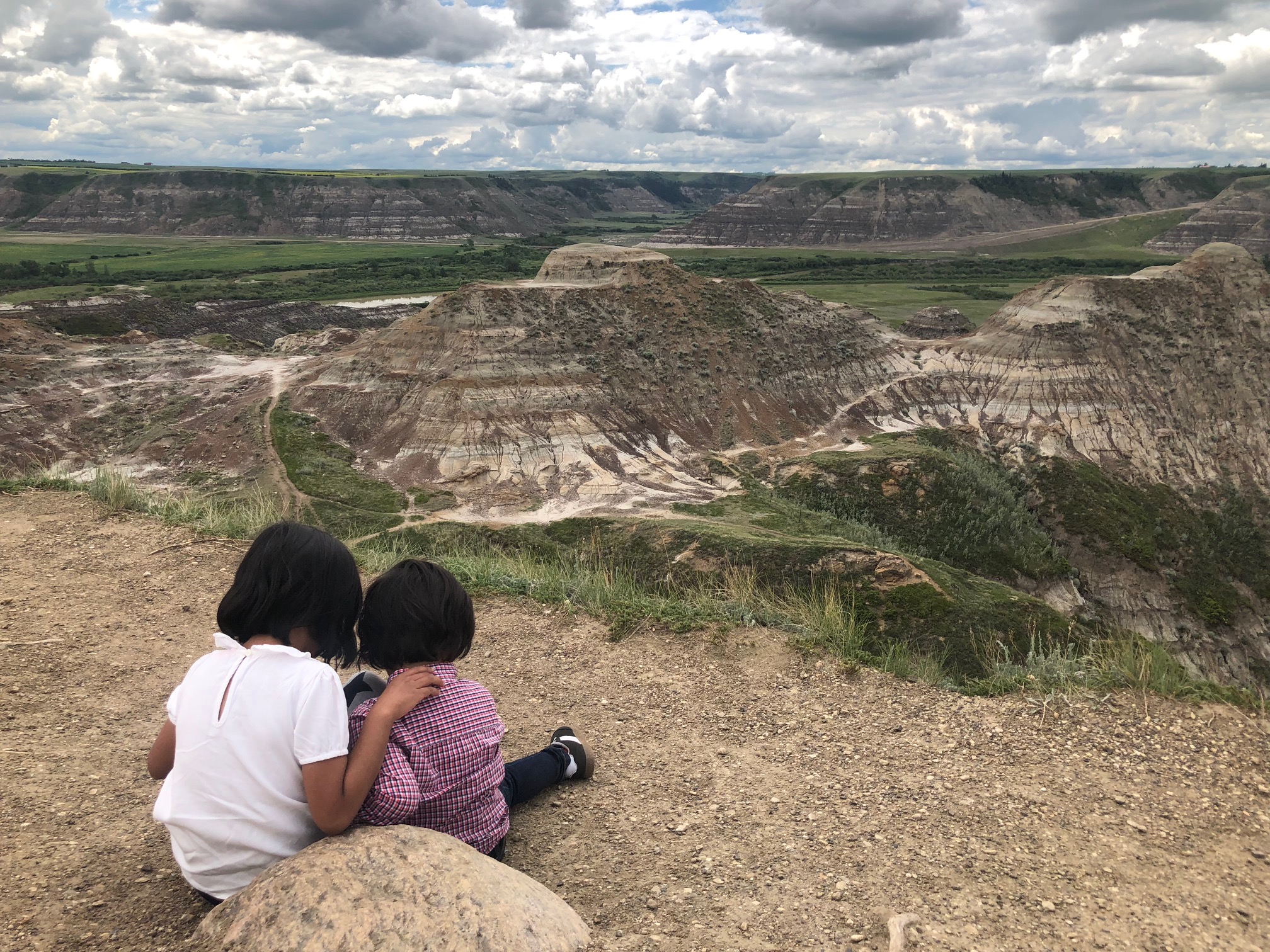 Drumheller with kids